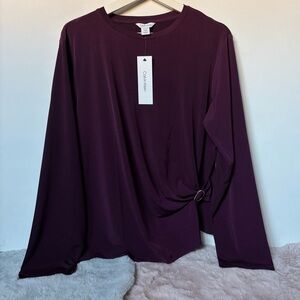 Ck passion plum long sleeve top